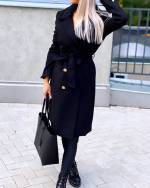 Must Keskelt Seotav Villamantel