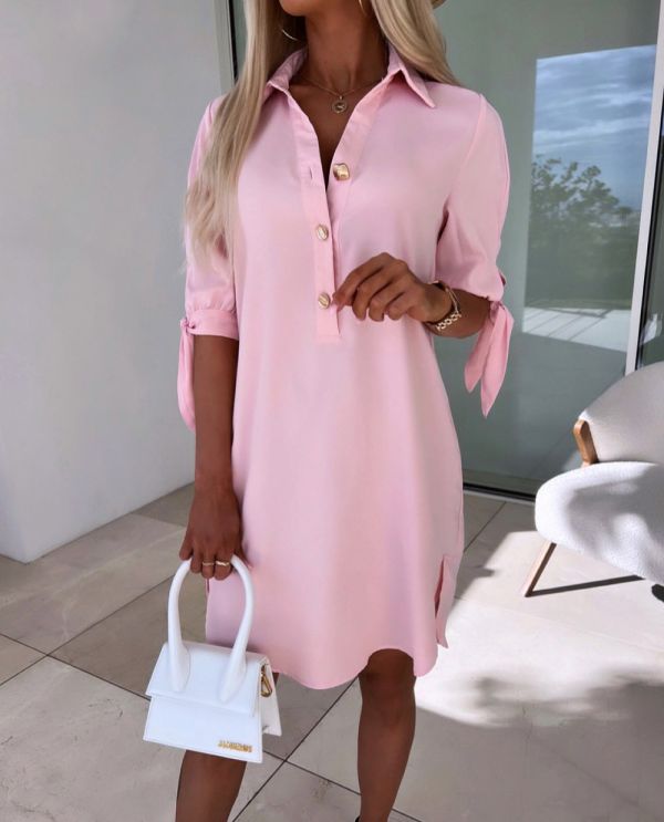 Pink Flowy Dress