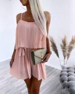 Tirkīza Plisēts Kombinezons