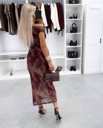 Tumelilla Venivast Kangast Keskelt Kroogitud Midikleit