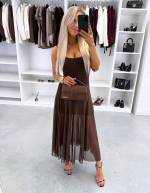 Must Alusriidega Veniv Midikleit