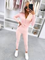 Melns Divdaļīgs Formu Izceļošs Elastīgs Komplekts