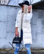 Beež Lühem Kapuutsiga Vest