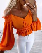 Balta Trumpas Viršus Su Dirželiais