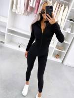 Brūns Divdaļīgs Formu Izceļošs Elastīgs Komplekts