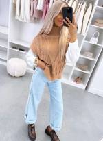 Juoda Balta Megzta Liemenė Su Pamušalu