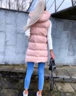 Beež Lühem Kapuutsiga Vest