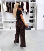 Brūns Mīkstas Bikses Ar Fliteriem