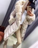 Melns Silts Ziemas Mētelis Ar Jostu