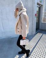 Kamielis Īsa, Mīksta Teddy Stila Jaka