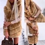 Beež Kapuutsiga Karvane Vest 