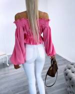 Balta Trumpas Viršus Su Dirželiais