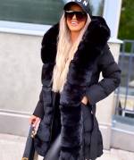 Beež Vöö Ja Kapuutsiga Talvemantel