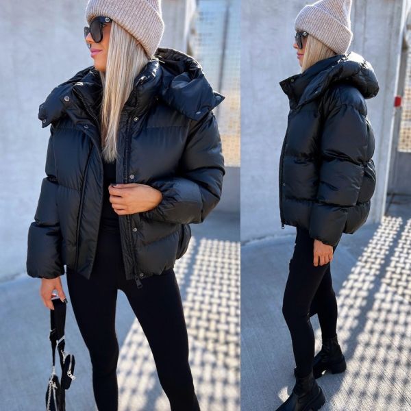 Black Oversized Longer Back Jacket