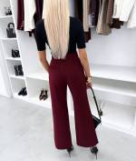 Коричневый Прямые классические брюки