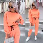 Turkus Dwuczęściowy Komplet Sukienkowy