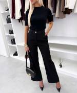 Коричневый Прямые классические брюки