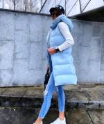 Beež Lühem Kapuutsiga Vest