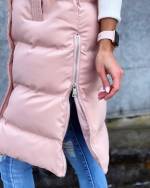 Helesinine Pikem Kapuutsiga Vest