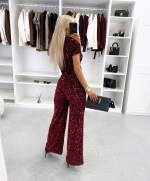 Brūns Mīkstas Bikses Ar Fliteriem