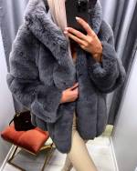 Beež Luxury Kapuutsiga Kasukas
