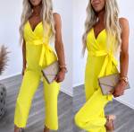 Gaiši Rozā Garš Kombinezons Ar Kabatām 