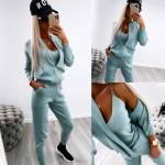 Zila Trīsdaļīgs Ikdienas Komplekts