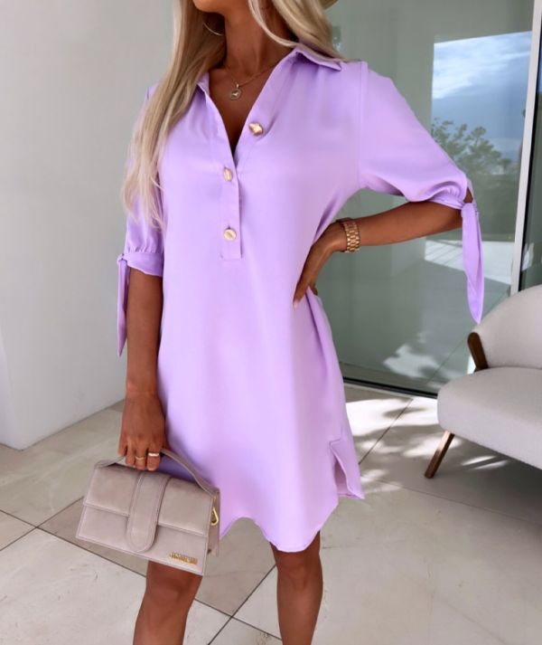 Purple Flowy Dress