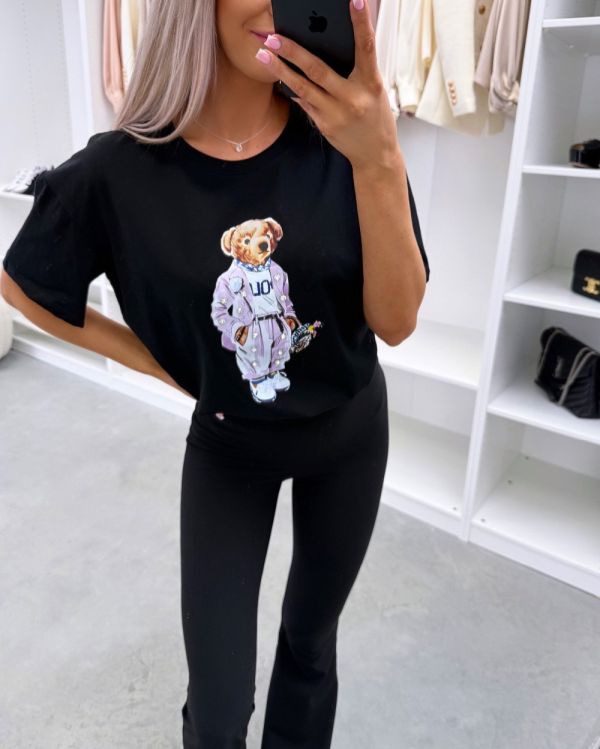 Melns Oversize T-krekls