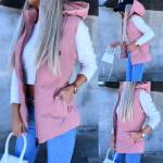 Beež Vetthülgavast Materjalist Lühem Vest