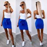 Melns Mīksta Kokvilnas Sasienama Svārki