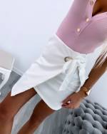 Melns Mākslīgās Zamšādas Svārki