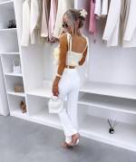 Kollane Volangidega Crop-top