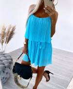 Tirkīza Plisēts Kombinezons