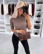 Valge Seest Pehme Kehasse Veniv Pluus