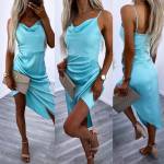 Lilla Siidine Bodycon Kleit