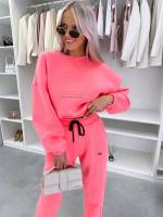 Turkus Dwuczęściowy Komplet Sukienkowy