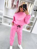 Turkus Dwuczęściowy Komplet Sukienkowy