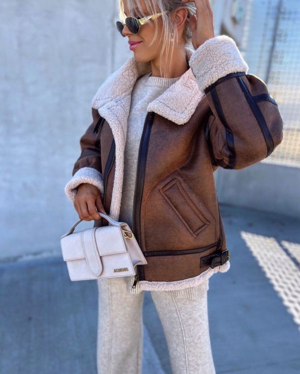 Brown Oversized Thicker Jacket