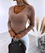 Sārts Džemperis Ar Zeltītām Pogām