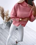 Hall Kõrge Kaelusega Lohvakas Kampsun