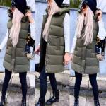 Beež Lühem Kapuutsiga Vest