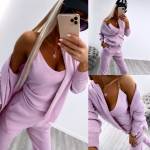 Zila Trīsdaļīgs Ikdienas Komplekts