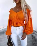 Balta Trumpas Viršus Su Dirželiais