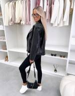 Taupė Oversized Stiliaus Džemperis