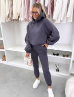 Brązowy Komplet Dresowy