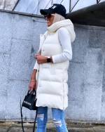 Beež Lühem Kapuutsiga Vest