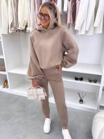 Brązowy Komplet Dresowy