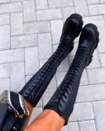 Smėlio Spalvos Ilgi Suvarstomi Batai