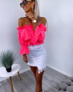 Kollane Sifoonist Crop-top